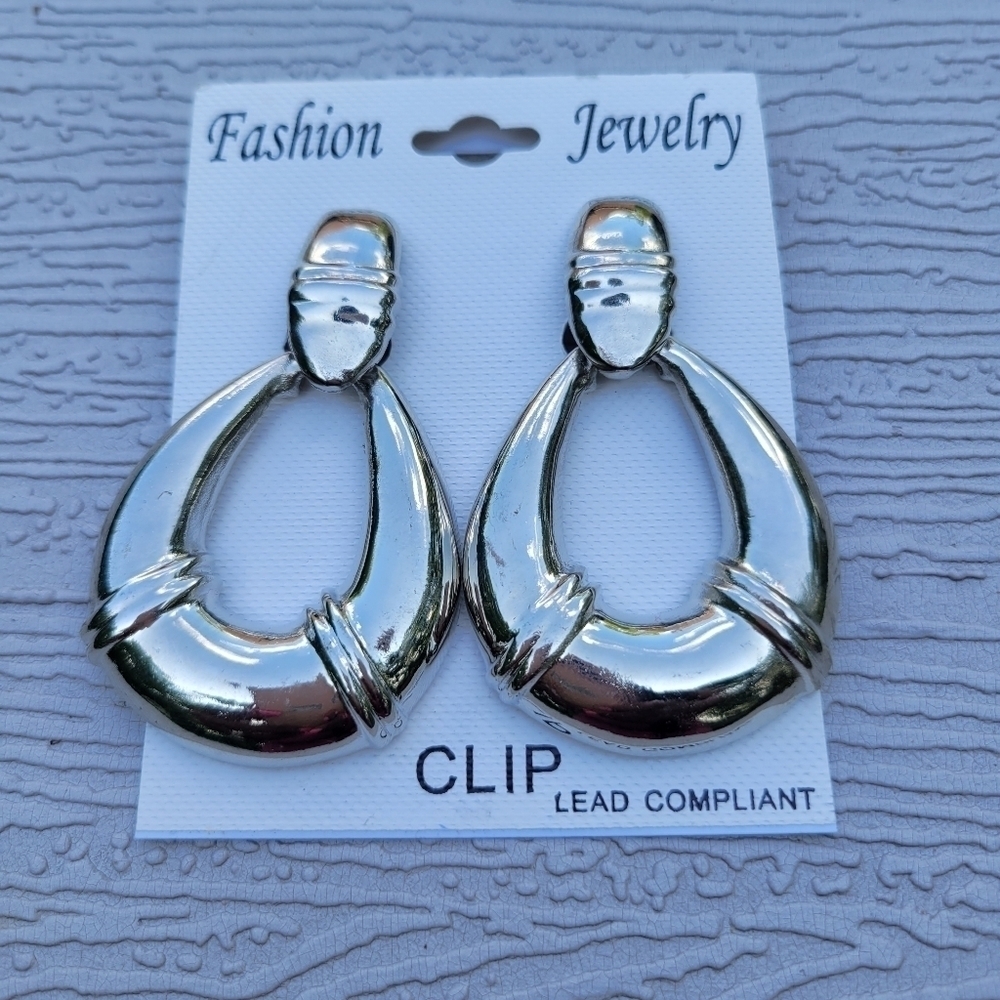 Silver Clip On Earrings